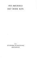 Het boek alfa