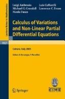 Calculus of variations and nonlinear partial differential equations