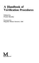 A Handbook of verification procedures