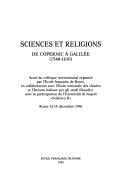 Sciences et religions de Copernic ©  Galil©♭e, 1540-1610