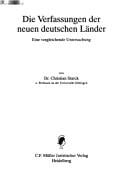 Die Verfassungen der neuen deutschen Länder