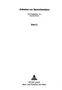 Sprachliche Varietät und Variationen im Sprachverhalten Kaiserslauterer Metallarbeiter