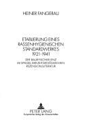 Etablierung eines rassenhygienischen Standardwerkes 1921-1941