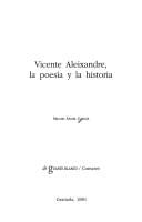 Vicente Aleixandre, la poesía y la historia