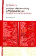 Evidence of francophony in mediaeval Levant