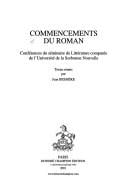 Commencements du roman