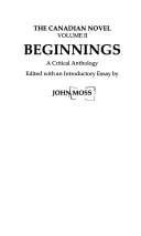 The Canadian novel, modern times