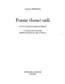 Poesie, forse, utili