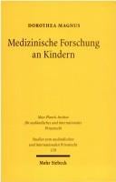 Medizinische Forschung an Kindern