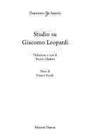 Studio su Giacomo Leopardi