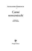 Carmi novecenteschi