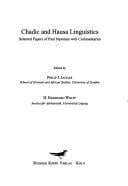 Chadic and Hausa linguistics