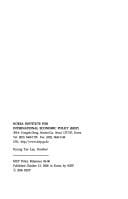 Prospects for regional financial and monetary integration in East Asia