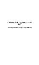 L' économie informelle en Haïti