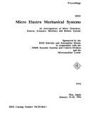 IEEE micro electro mechanical systems