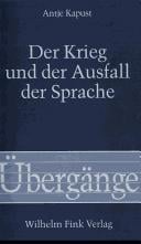 Der Krieg und der Ausfall der Sprache