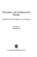 Wirtschafts- und sozialhistorische Beiträge