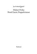 Hubert Fichte, Hotel Garni, Doppelzimmer