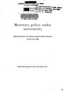Monetary policy under uncertainty