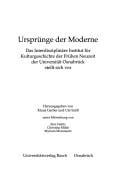 Ursprünge der Moderne
