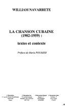 La chanson cubaine (1902-1959)