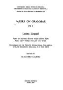 Papers on grammar