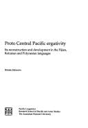 Proto Central Pacific ergativity