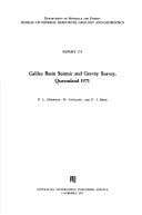 Galilee Basin seismic and gravity survey, Queensland 1971