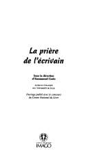 La pri©·re de l'©♭crivain