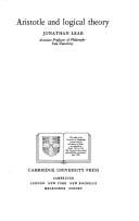 Aristotle and logical theory