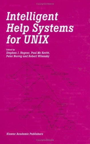 Intelligent help systems for UNIX