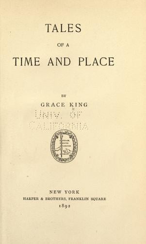 Tales of a time and place