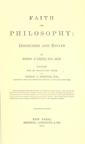 Faith and philosophy