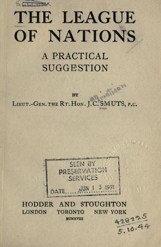 The league of nations