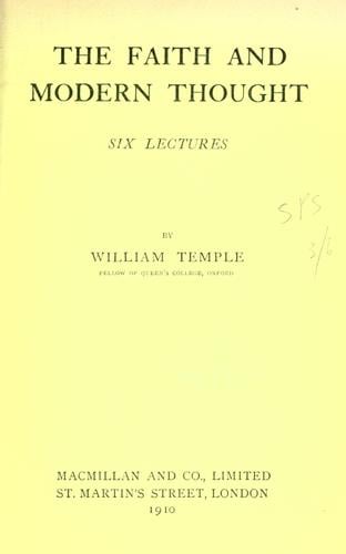 The faith and modern thought