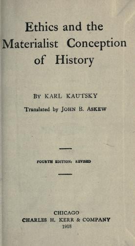 Ethics and the materialist conception of history