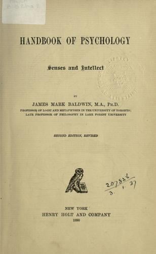Handbook of Psychology vol 1, Senses and Intellect
