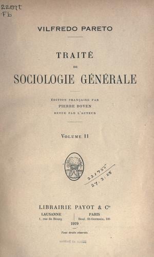 Trattato di sociologia generale
