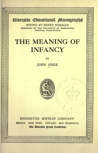 The meaning of infancy