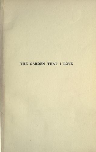 The garden that I love