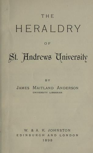 The heraldry of St. Andrews University