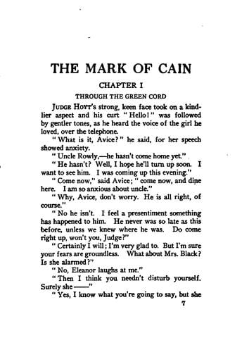The mark of Cain