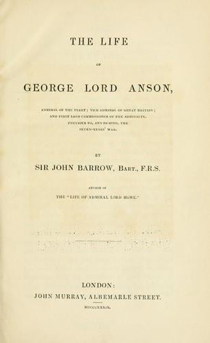 The life of George Lord Anson