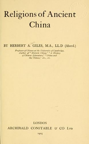 Religions of ancient China