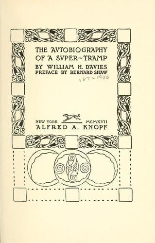 The autobiography of a super-tramp