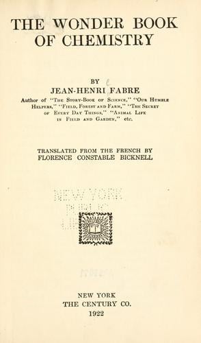The wonder book of chemistry