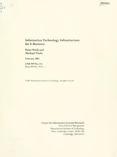 Information technology infrastructure for E-business