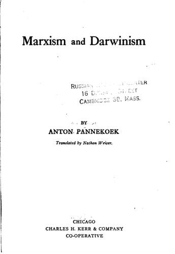Marxism and Darwinism