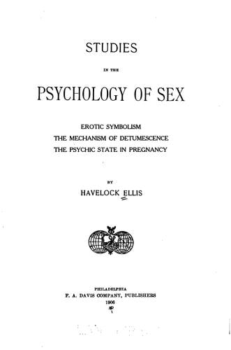 Studies in the Psychology of Sex, Vol. VI