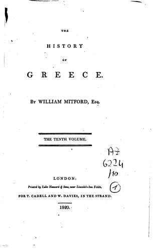 The History of Greece